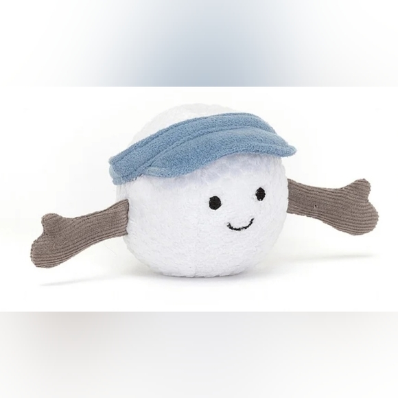 Jellycat Amuseable Sports Golf Ball 2x2" Soft & Plush NWT - Picture 3 of 7